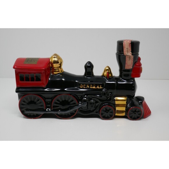 Paul Lux Train Engine 1974 Canadien Special Whiskey Empty Liquor Decanter - Picture 2 of 12